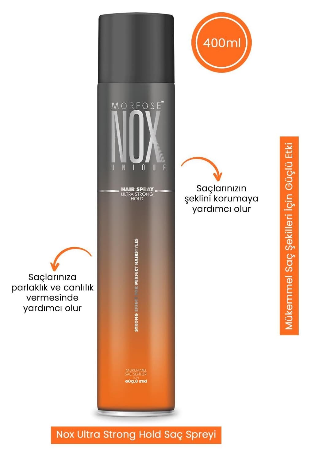 اسپری مو Morfose مدل Nox حجم 400ml اسپری مو Morfose مدل Nox حجم 400ml