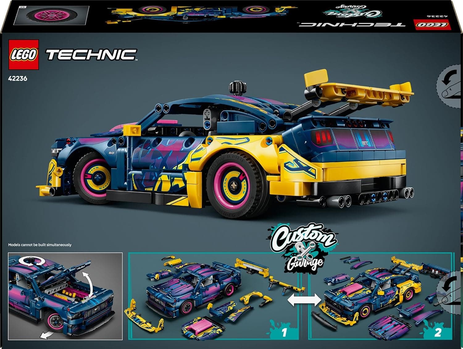 لگو Technic Ford Mustang GT ماشین مودیفای مدل 42236 لگو Technic Ford Mustang GT ماشین مودیفای مدل 42236