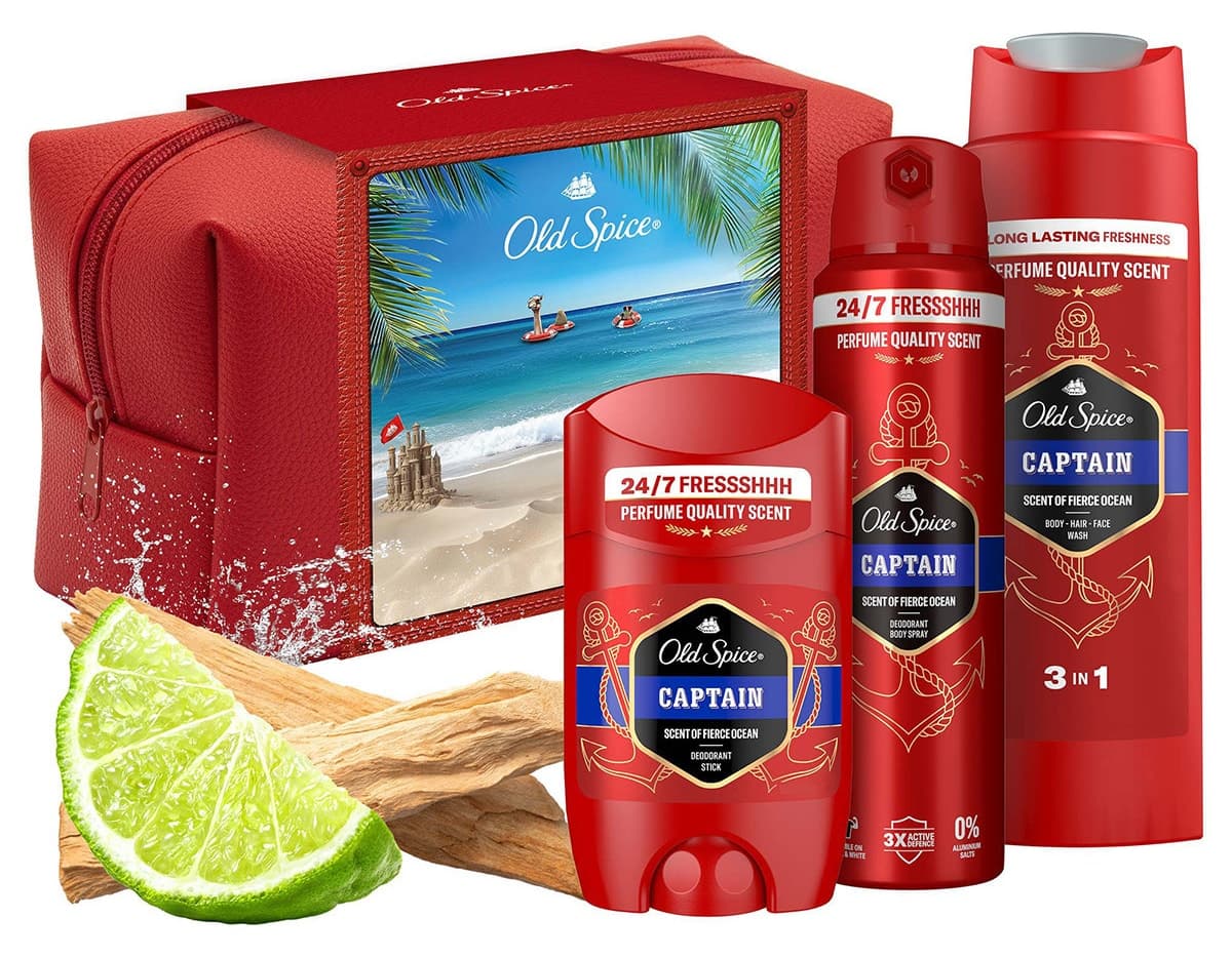 ست هدیه مردانه Old Spice Captain همراه کیف ست هدیه مردانه Old Spice Captain همراه کیف