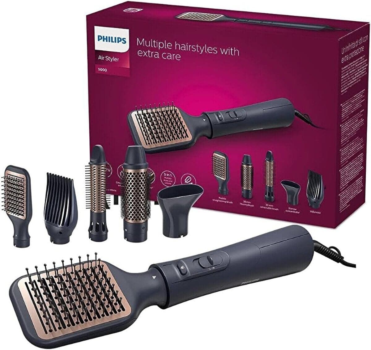 فر کننده مو Philips با شانه مدل Bha530/00 فر کننده مو Philips با شانه مدل Bha530/00