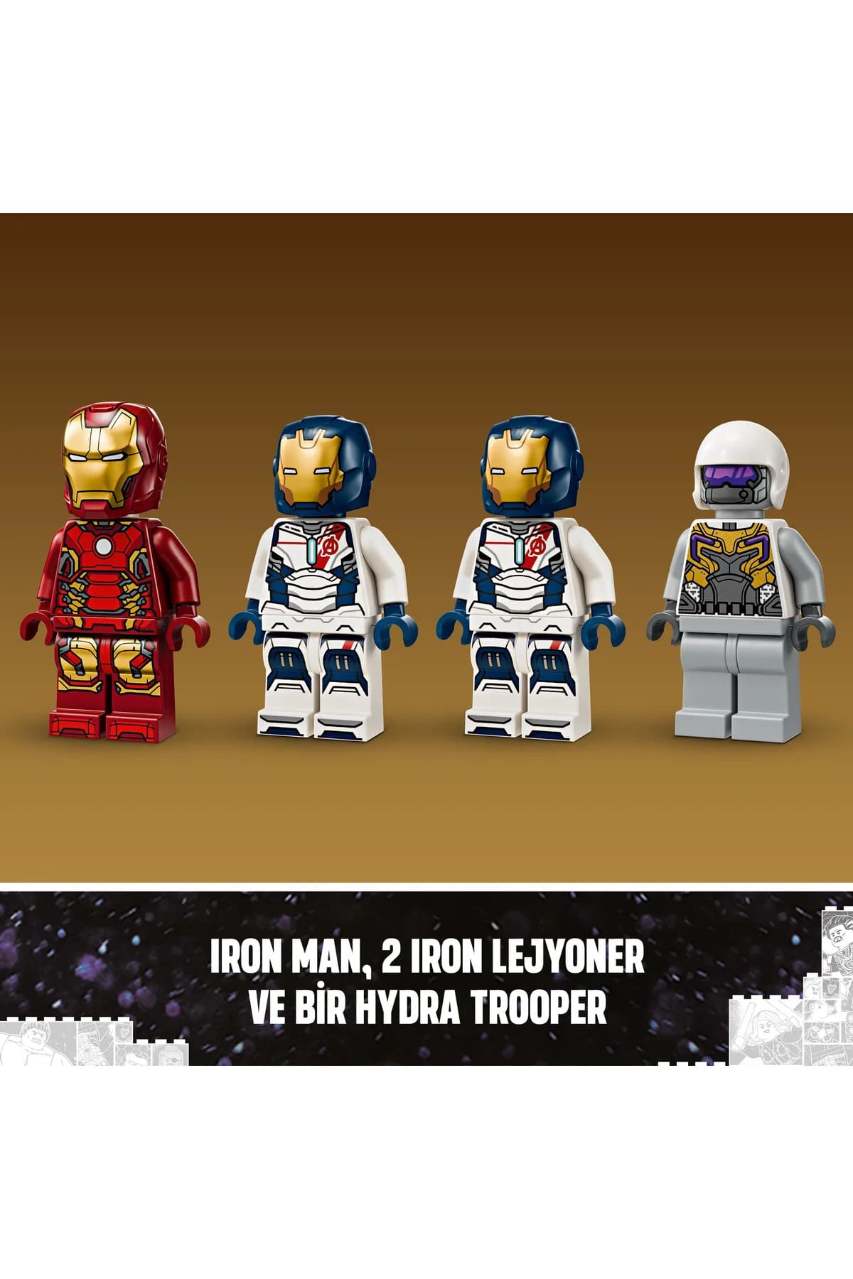 مجموعه ساختنی لگو Marvel Iron Man و ارتشش در برابر Hydra Soldier مدل 76288، 6+ (135P) مجموعه ساختنی لگو Marvel Iron Man و ارتشش در برابر Hydra Soldier مدل 76288، 6+ (135P)