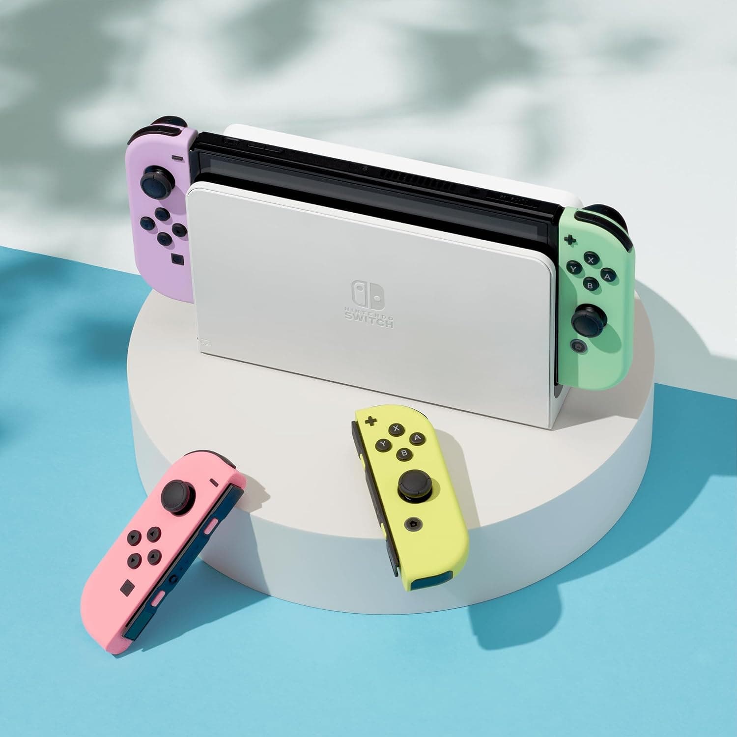 دسته بازی جفتی Nintendo Joy-Con بنفش پاستلی و سبز پاستلی برای Nintendo Switch دسته بازی جفتی Nintendo Joy-Con بنفش پاستلی و سبز پاستلی برای Nintendo Switch