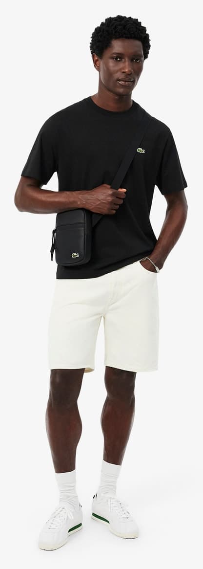 تیشرت مردانه Lacoste یقه گرد فیت کلاسیک مشکی تیشرت مردانه Lacoste یقه گرد فیت کلاسیک مشکی