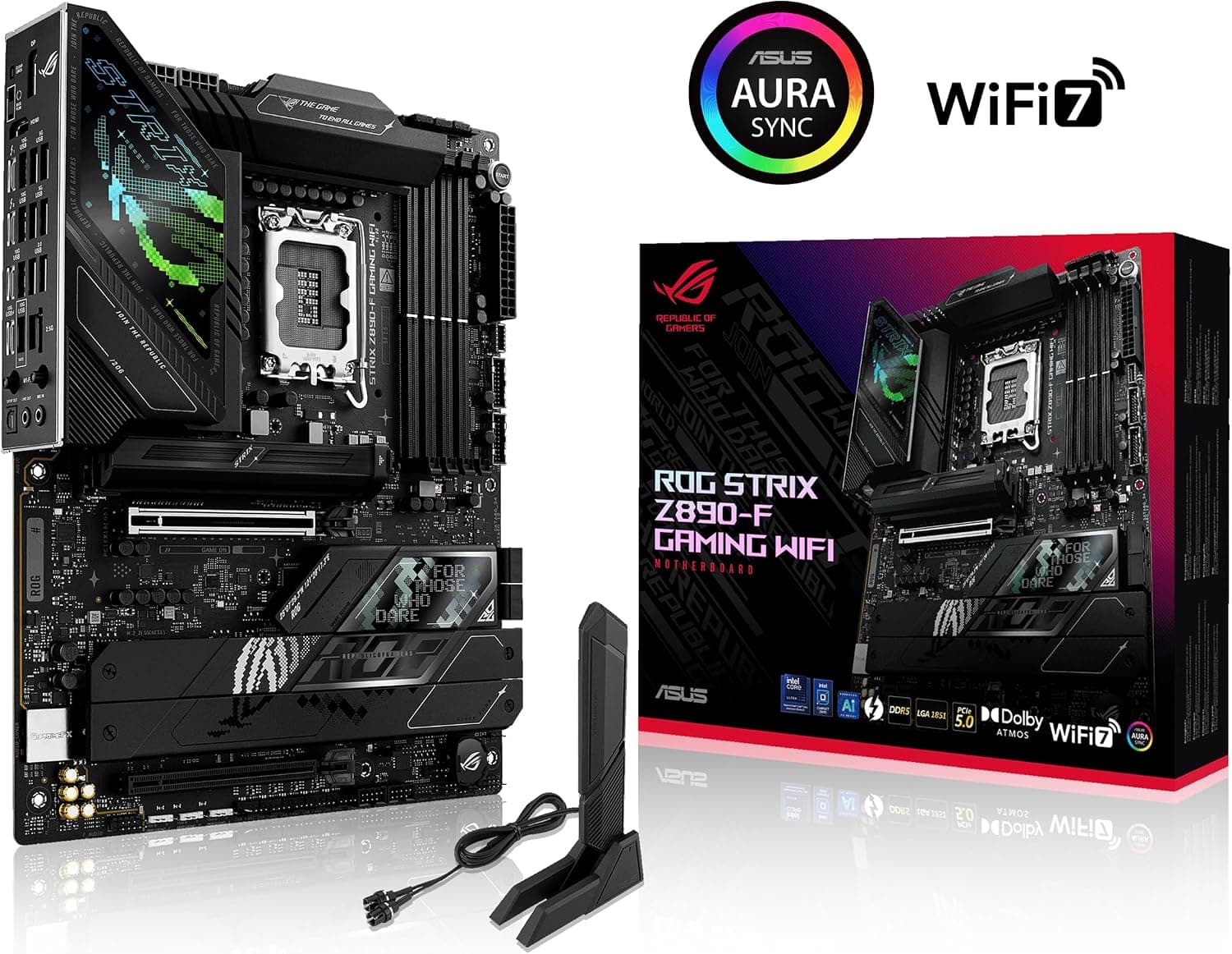 مادربرد ASUS مدل ROG STRIX Z890-F GAMING WIFI سوکت LGA 1851 مشکی مادربرد ASUS مدل ROG STRIX Z890-F GAMING WIFI سوکت LGA 1851 مشکی