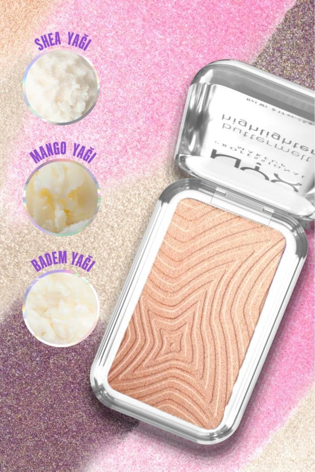 هایلایتر پودری کرمی NYX Professional Makeup Buttermelt مدل 05 Bright & Butta هایلایتر پودری کرمی NYX Professional Makeup Buttermelt مدل 05 Bright & Butta