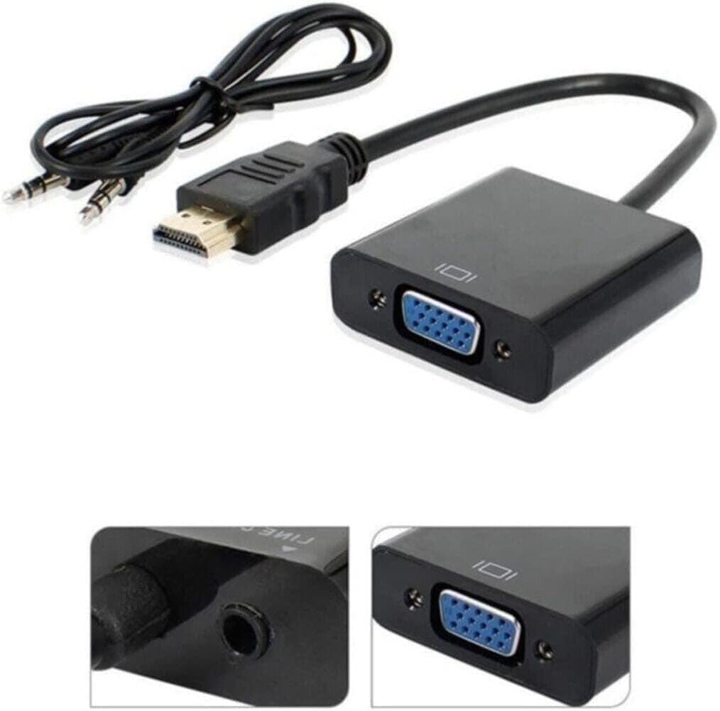 کابل تبدیل HDMI به VGA مانیتور Alfais با پشتیبانی از صدا مدل 4488 کابل تبدیل HDMI به VGA مانیتور Alfais با پشتیبانی از صدا مدل 4488