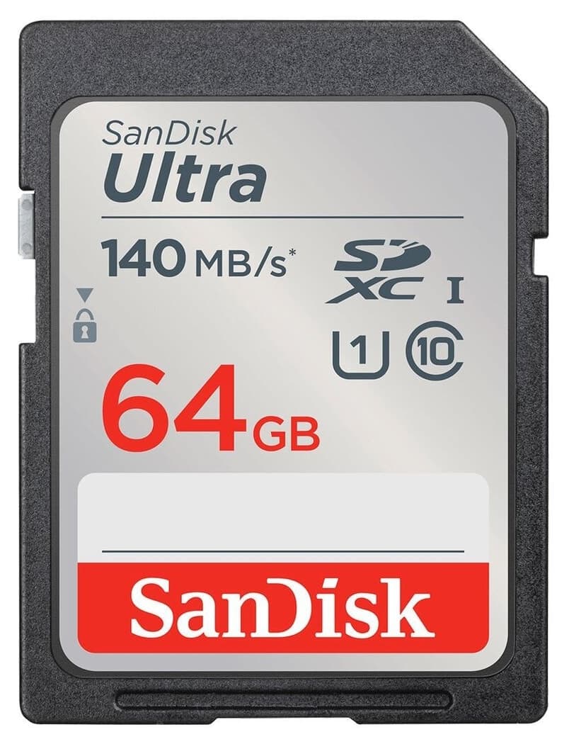 کارت حافظه Sandisk Ultra 64GB 140MB/s SDHC/SDXC Class 10 UHS-I مدل SDSDUNB-064G-GN6IN کارت حافظه Sandisk Ultra 64GB 140MB/s SDHC/SDXC Class 10 UHS-I مدل SDSDUNB-064G-GN6IN
