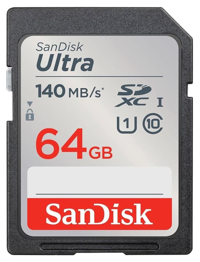 کارت حافظه Sandisk Ultra 64GB 140MB/s SDHC/SDXC Class 10 UHS-I مدل SDSDUNB-064G-GN6IN کارت حافظه Sandisk Ultra 64GB 140MB/s SDHC/SDXC Class 10 UHS-I مدل SDSDUNB-064G-GN6IN