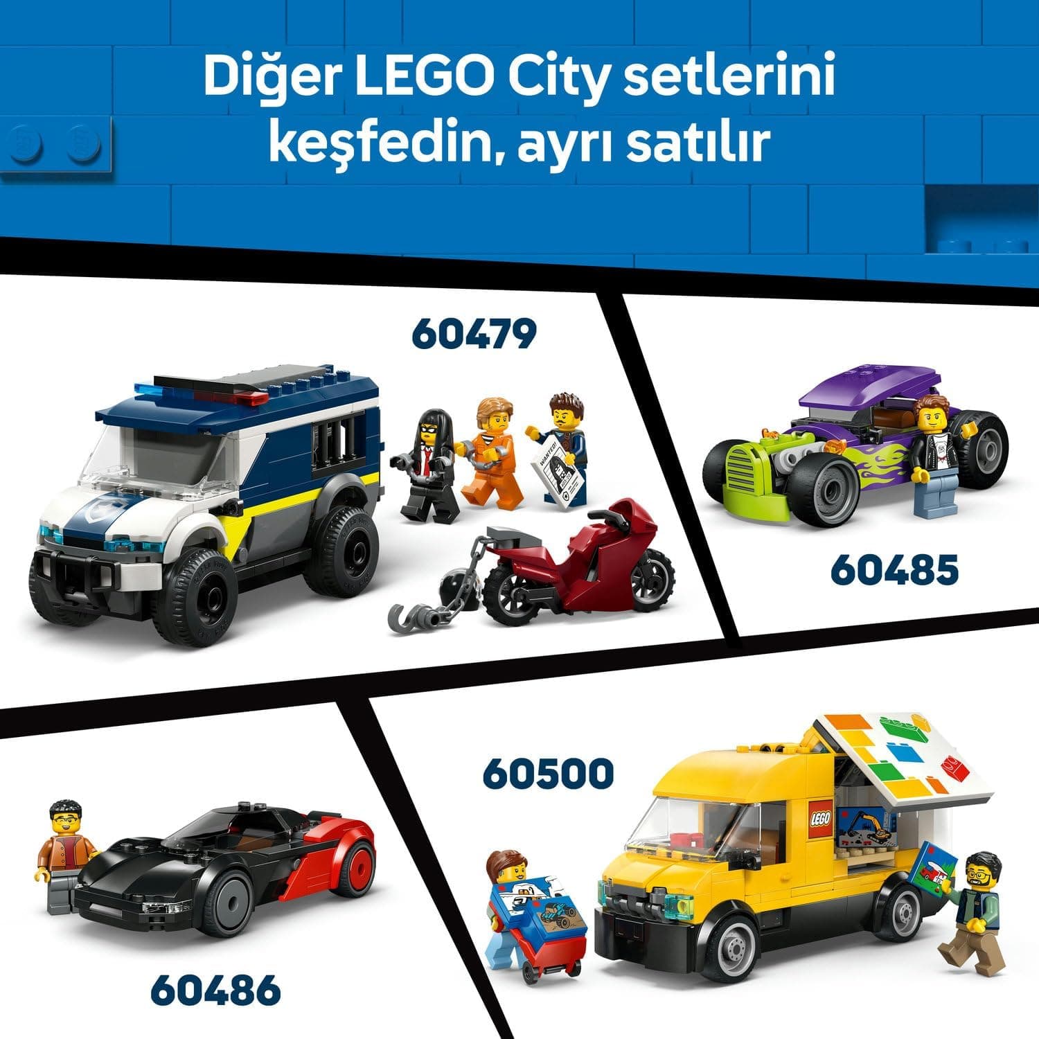 لگو کامیون سیبزمینی سرخکرده سری City مدل 60488 لگو کامیون سیبزمینی سرخکرده سری City مدل 60488