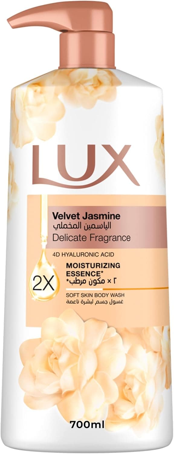 شامپو بدن LUX با رایحه یاس مخملی، حاوی اسنس مرطوبکننده 2x و هیالورونیک اسید 4D، 700ml شامپو بدن LUX با رایحه یاس مخملی، حاوی اسنس مرطوبکننده 2x و هیالورونیک اسید 4D، 700ml