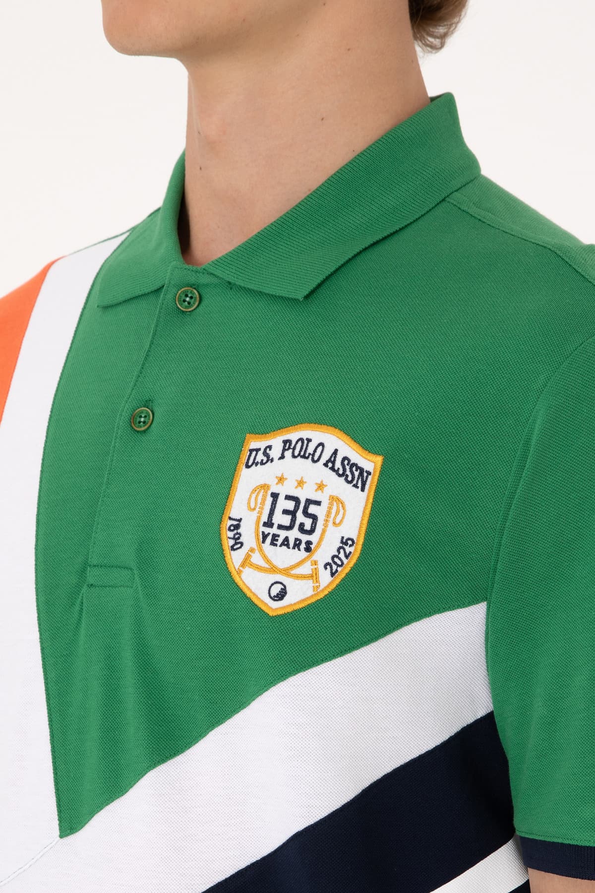 تیشرت مردانه U.S. Polo Assn. فیت معمولی یقه پولو سبز مدل 50300164-VR054 تیشرت مردانه U.S. Polo Assn. فیت معمولی یقه پولو سبز مدل 50300164-VR054