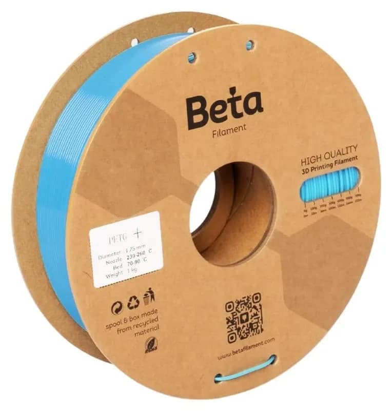 فیلامنت Beta Filament PETG+ آبی روشن فیلامنت Beta Filament PETG+ آبی روشن