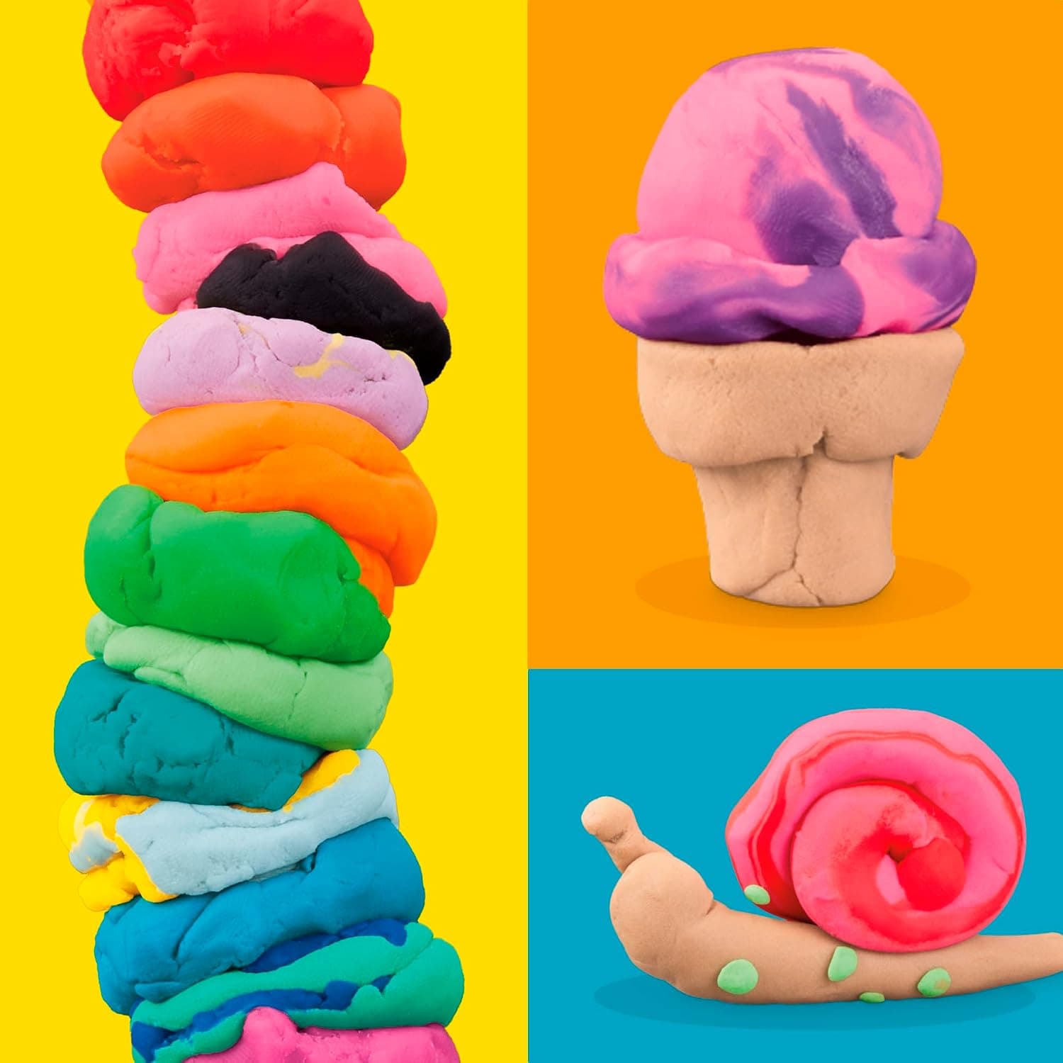 خمیر بازی کودکان دختر و پسر 2 سال به بالا Play-Doh بسته 22تایی رنگهای متنوع با قوطیهای 2 و 4 Ounce خمیر بازی کودکان دختر و پسر 2 سال به بالا Play-Doh بسته 22تایی رنگهای متنوع با قوطیهای 2 و 4 Ounce