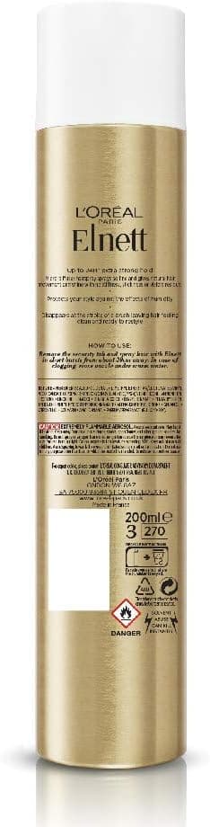 اسپری حالتدهنده مو L'Oreal Paris مدل Elnett با تثبیت بسیار قوی 200 ml اسپری حالتدهنده مو L'Oreal Paris مدل Elnett با تثبیت بسیار قوی 200 ml