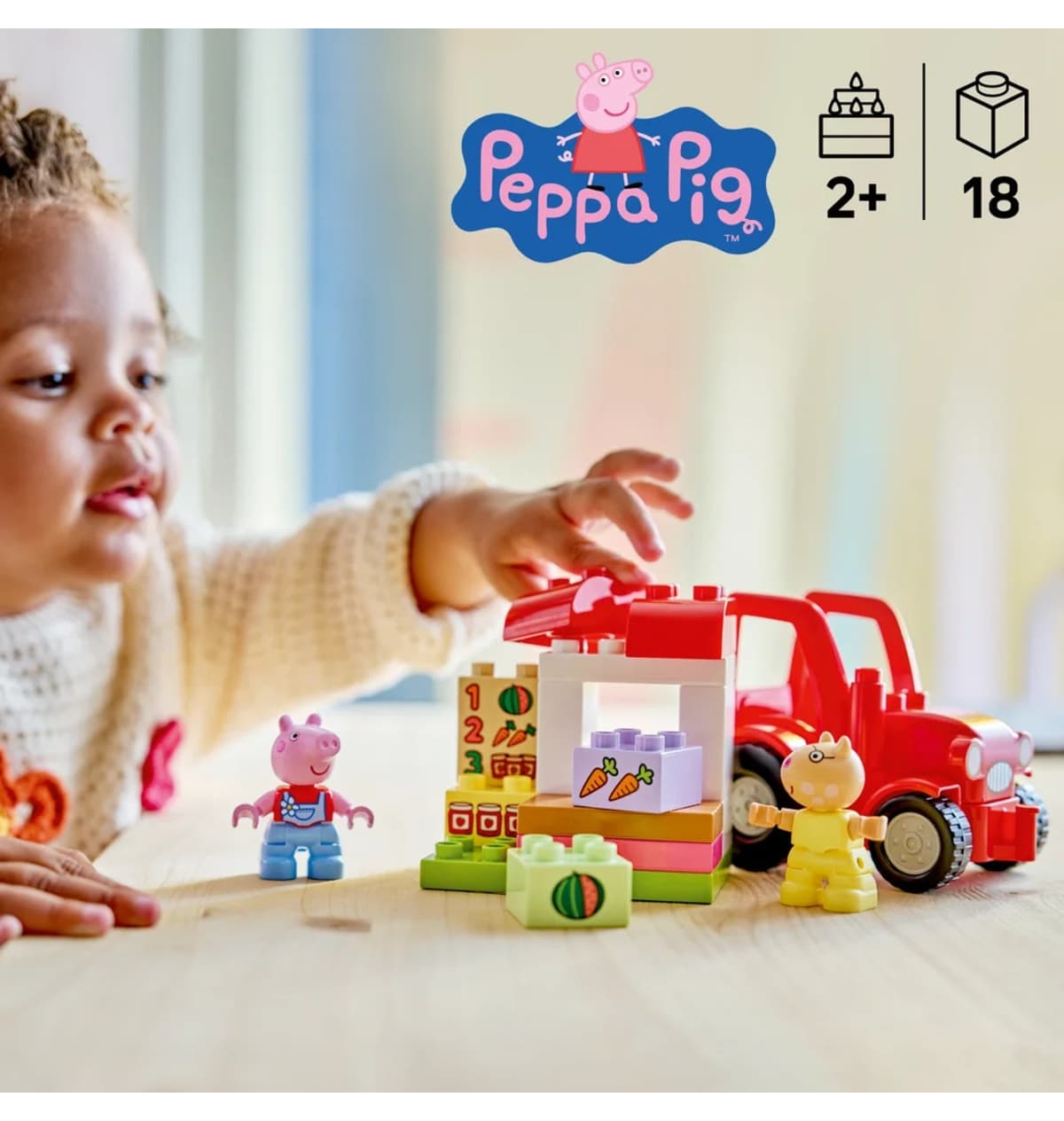 لگو DUPLO Peppa Pig تراکتور و بازار مدل 10468 لگو DUPLO Peppa Pig تراکتور و بازار مدل 10468