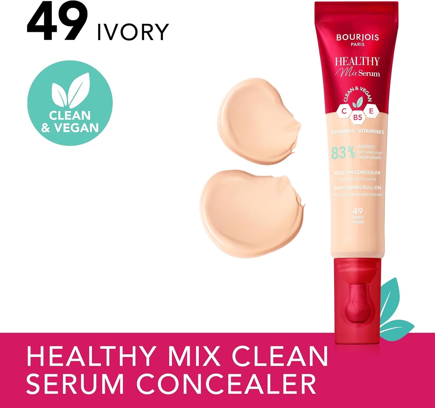 کانسیلر سرمی 2-in-1 Bourjois Healthy Mix رنگ عاجی 13ml کانسیلر سرمی 2-in-1 Bourjois Healthy Mix رنگ عاجی 13ml