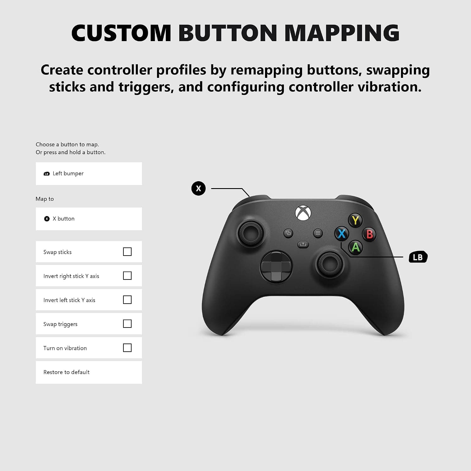 دسته بازی Xbox Core رنگ مشکی کربنی دسته بازی Xbox Core رنگ مشکی کربنی