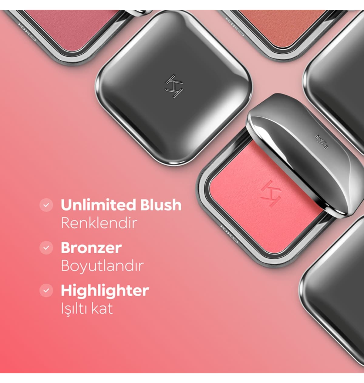 رژگونه KIKO Unlimited Blush با پیگمنت بالا رنگ 11 رز روشن رژگونه KIKO Unlimited Blush با پیگمنت بالا رنگ 11 رز روشن