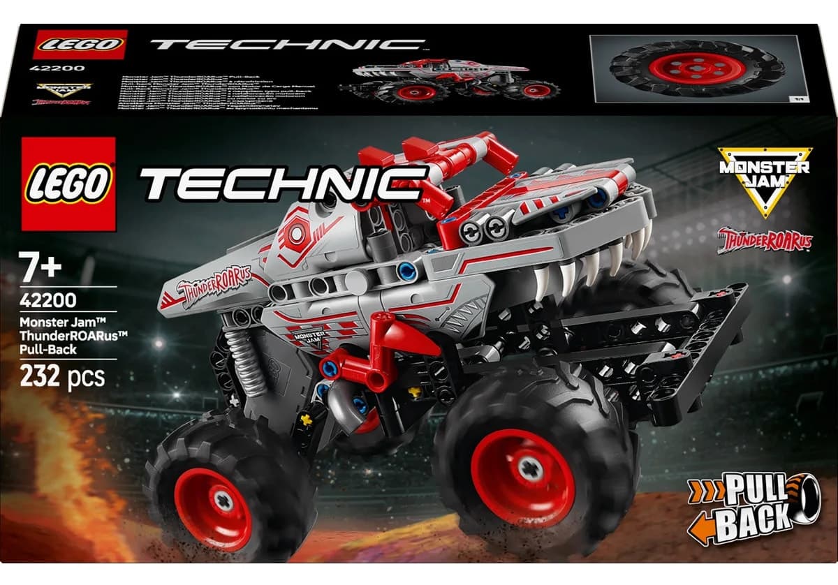 لگو Technic Monster Jam ThunderROARus پولبک مدل 42200 با 232 قطعه لگو Technic Monster Jam ThunderROARus پولبک مدل 42200 با 232 قطعه