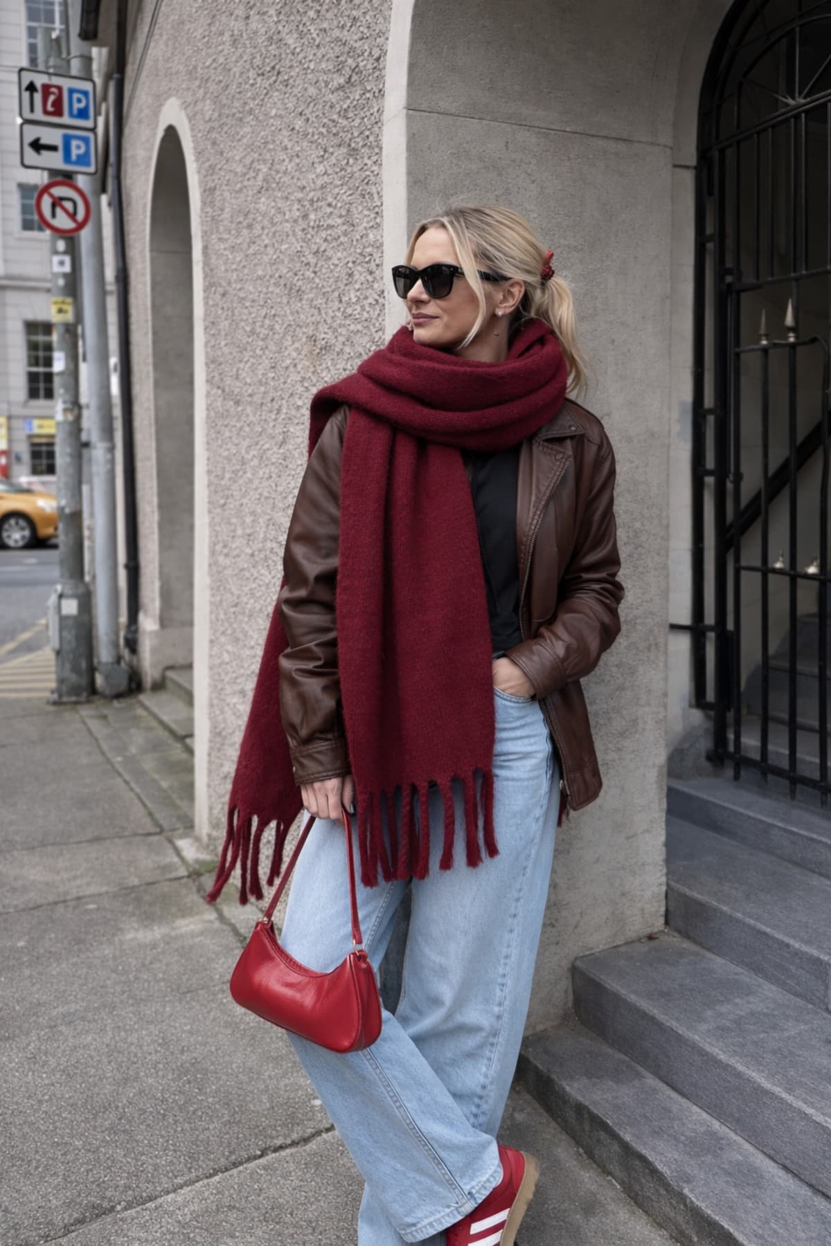 شال گردن مردانه Wega Moda بوردو مدل Puffy Cherry شال گردن مردانه Wega Moda بوردو مدل Puffy Cherry