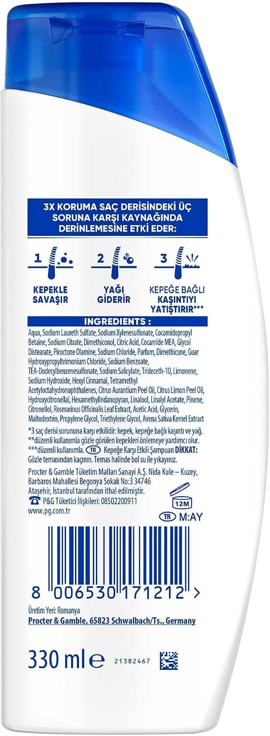 شامپو ضدشوره Head & Shoulders برای موهای پرپشت و قوی 330ml شامپو ضدشوره Head & Shoulders برای موهای پرپشت و قوی 330ml