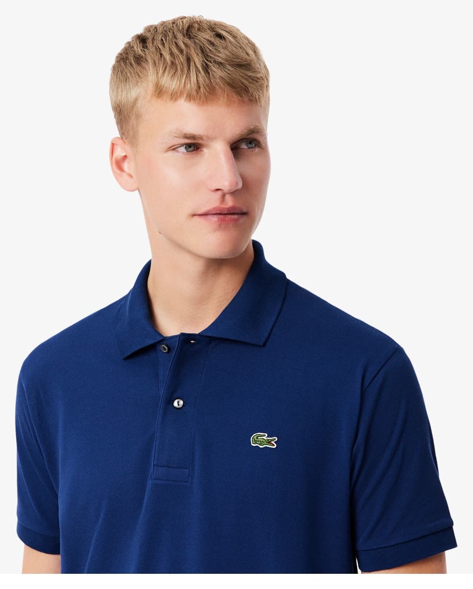 پولو مردانه Lacoste فیت کلاسیک سرمهای مدل L.12.12 پولو مردانه Lacoste فیت کلاسیک سرمهای مدل L.12.12
