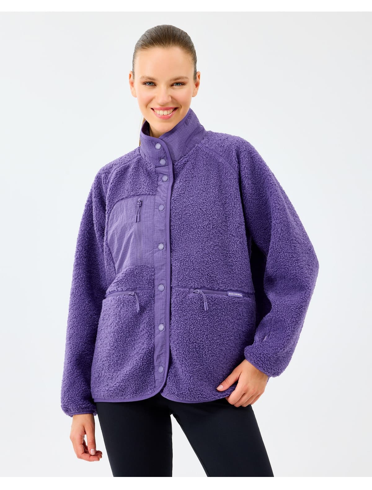 کاپشن زنانه Skechers بنفش SKECH SHERPA Fusion Pull Over مدل S2520218-0277 کاپشن زنانه Skechers بنفش SKECH SHERPA Fusion Pull Over مدل S2520218-0277
