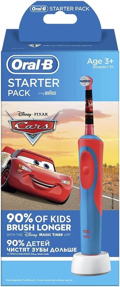 مسواک شارژی کودک Braun Oral-B بسته آغازین Disney Cars مسواک شارژی کودک Braun Oral-B بسته آغازین Disney Cars