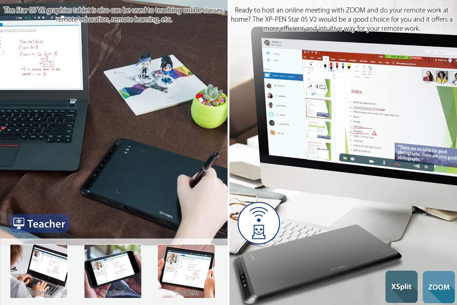 تبلت گرافیک XP-Pen بیسیم مدل Star 05 V2 تبلت گرافیک XP-Pen بیسیم مدل Star 05 V2