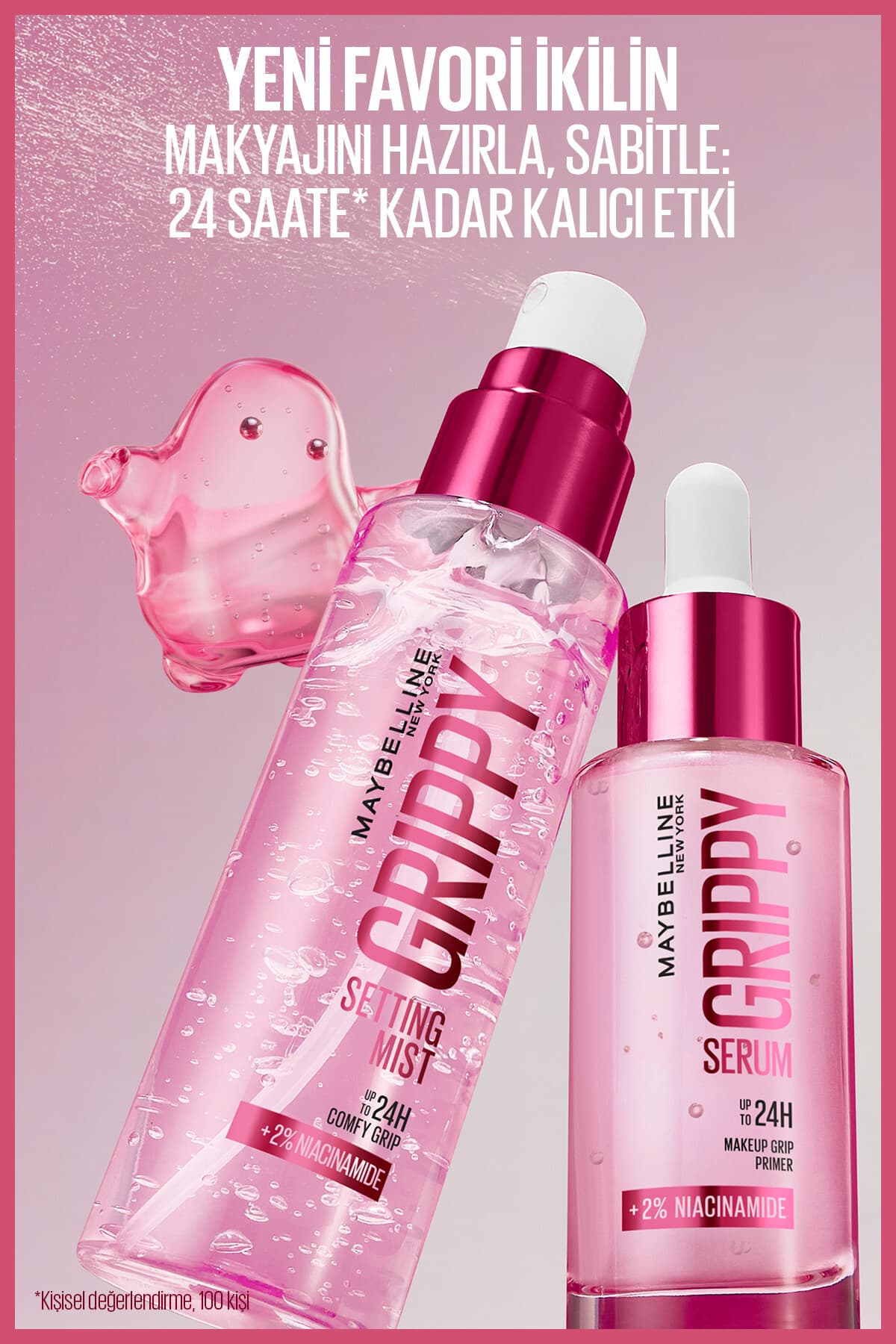 اسپری فیکسکننده آرایش Maybelline New York مدل Grippy با ماندگاری 24 ساعته، فرم میست اسپری فیکسکننده آرایش Maybelline New York مدل Grippy با ماندگاری 24 ساعته، فرم میست