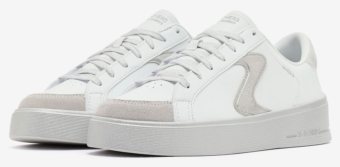 کفش اسنیکرز زنانه Skechers HILAND QUITE CHIC سفید مدل 185170 WSL کفش اسنیکرز زنانه Skechers HILAND QUITE CHIC سفید مدل 185170 WSL