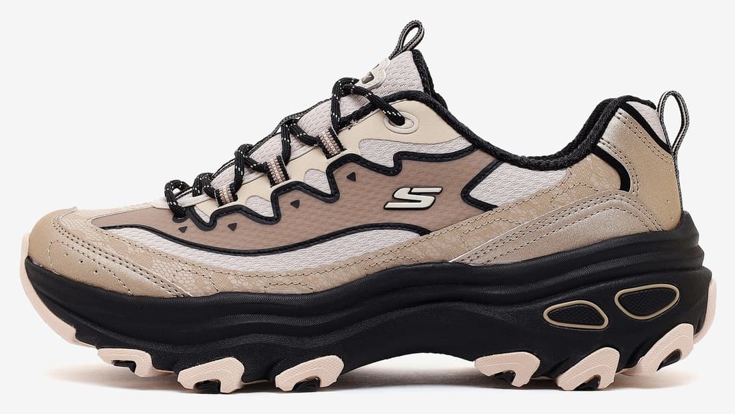 کفش زنانه Skechers اوتدور بژ مدل D'lite MAX 180399 TPBK کفش زنانه Skechers اوتدور بژ مدل D'lite MAX 180399 TPBK