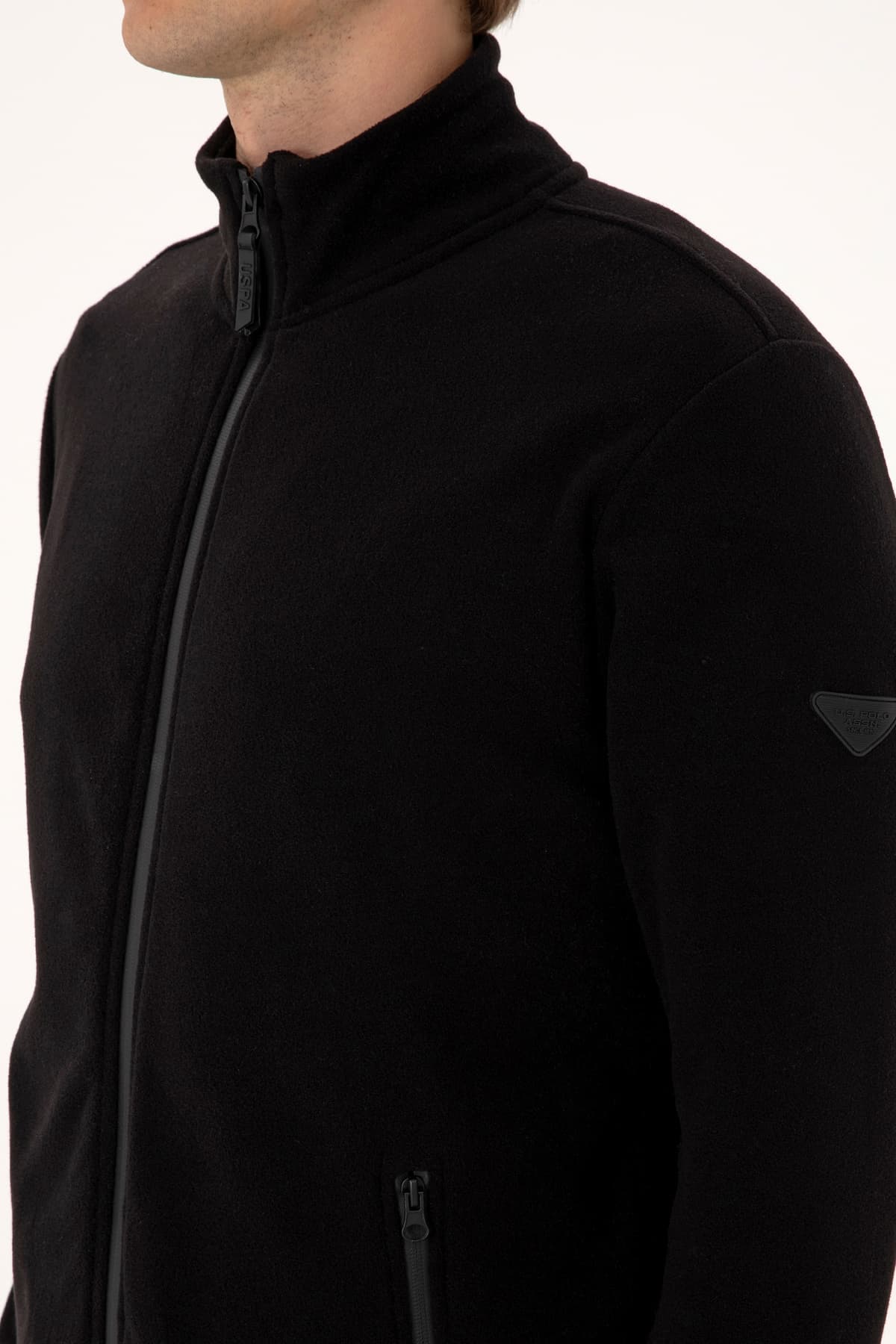 کاردیگان بافت مردانه U.S. Polo Assn. فیت معمولی فلیس مشکی مدل 50313779-VR046 کاردیگان بافت مردانه U.S. Polo Assn. فیت معمولی فلیس مشکی مدل 50313779-VR046