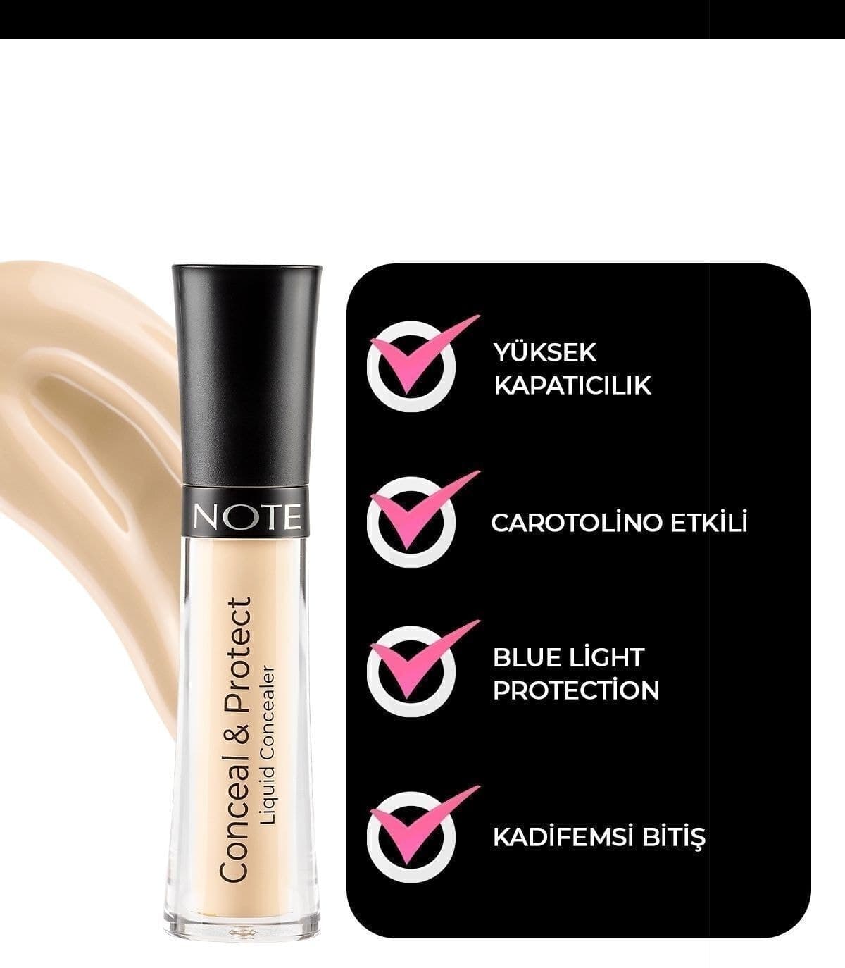 کانسیلر مایع Note Cosmetics Conceal & Protect زیر چشم رنگ 04 چینی کانسیلر مایع Note Cosmetics Conceal & Protect زیر چشم رنگ 04 چینی