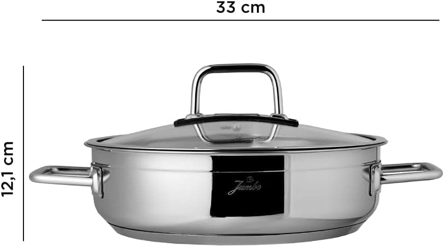 قابلمه کمعمق Jumbo Modena استیل ضدزنگ 24 cm قابلمه کمعمق Jumbo Modena استیل ضدزنگ 24 cm