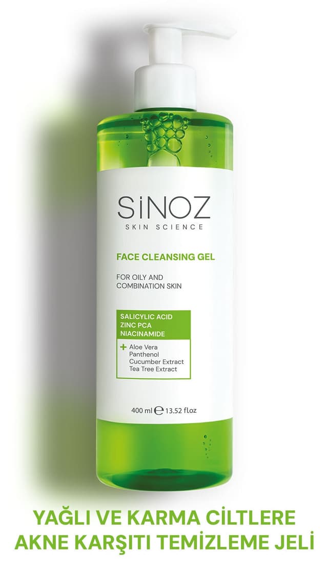 ژل شستوشوی صورت برای پوستهای چرب و مختلط Sinoz متعادلکننده سبوم 400 ml ژل شستوشوی صورت برای پوستهای چرب و مختلط Sinoz متعادلکننده سبوم 400 ml