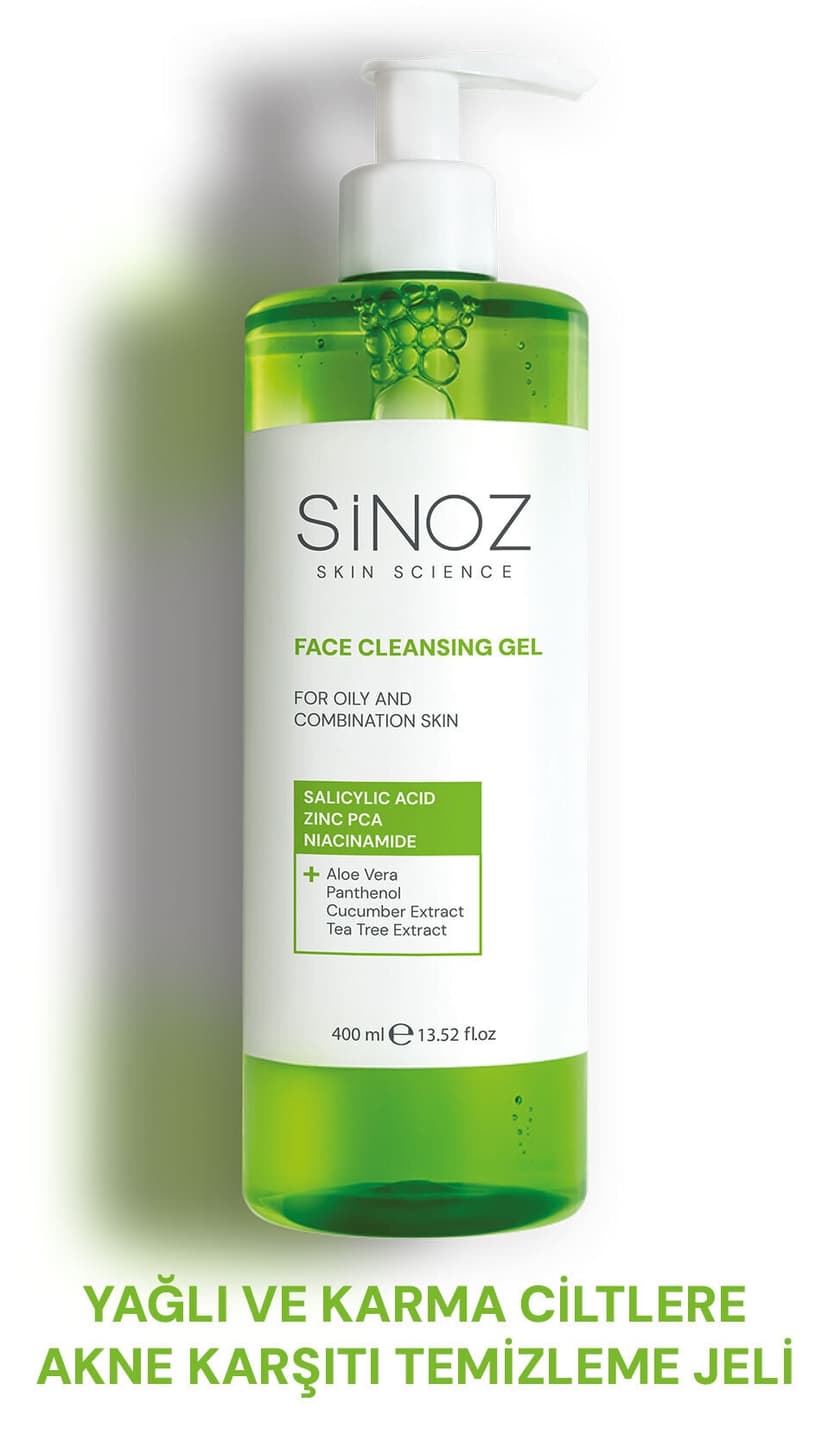 ژل شستوشوی صورت برای پوستهای چرب و مختلط Sinoz متعادلکننده سبوم 400 ml ژل شستوشوی صورت برای پوستهای چرب و مختلط Sinoz متعادلکننده سبوم 400 ml