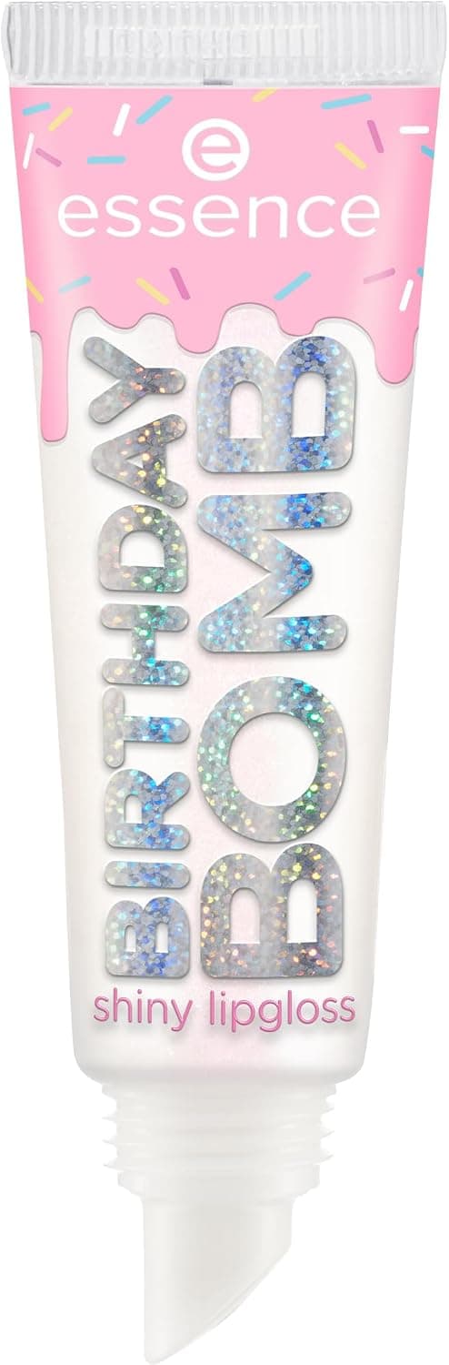 لیپگلاس براق Essence Cosmetics Birthday Bomb مدل 01 لیپگلاس براق Essence Cosmetics Birthday Bomb مدل 01