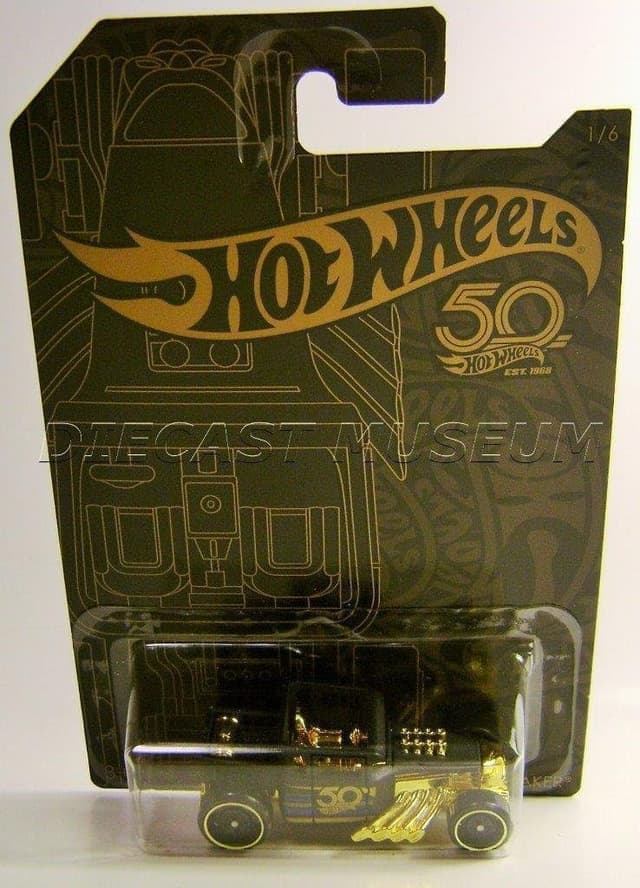 مدل دایکست ماشین Mattel Hot Wheels سری مشکی و طلایی پنجاهمین سالگرد 2018 مقیاس 1/64 مدل Bone Shaker مدل دایکست ماشین Mattel Hot Wheels سری مشکی و طلایی پنجاهمین سالگرد 2018 مقیاس 1/64 مدل Bone Shaker