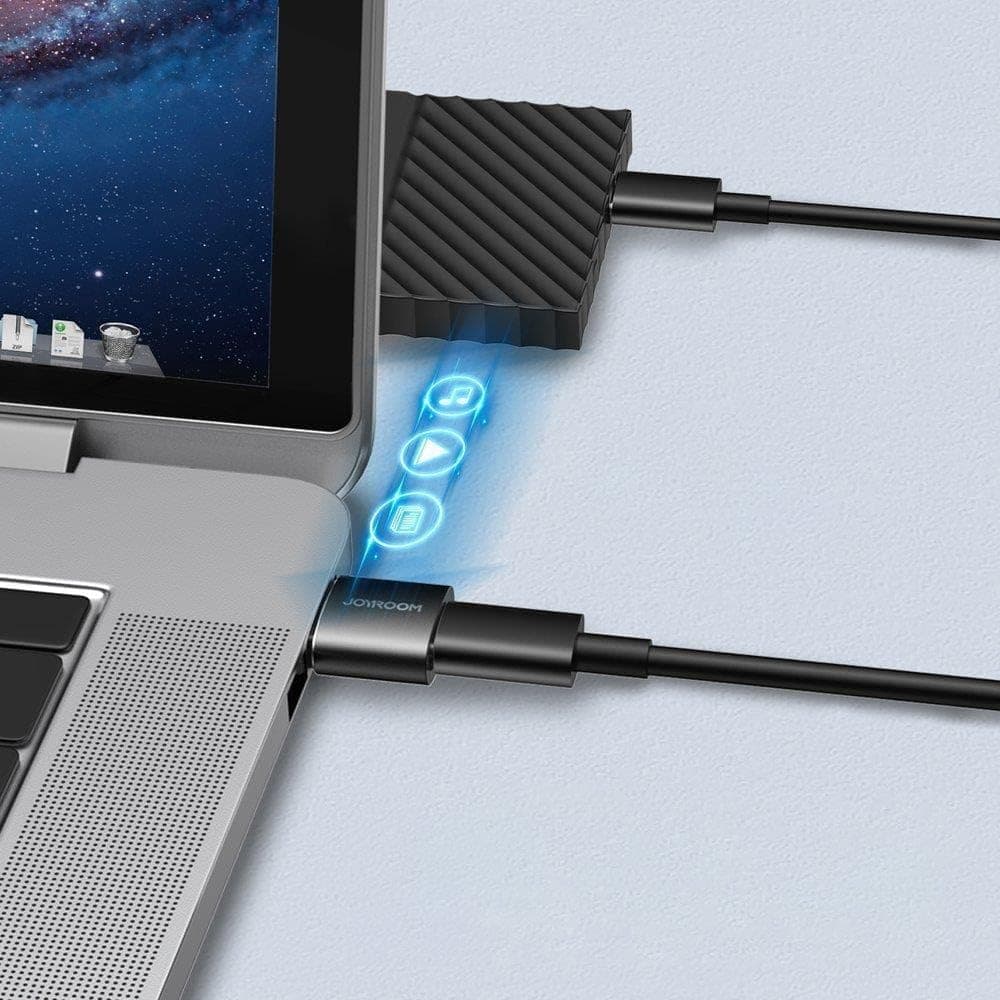 مبدل JOYROOM USB به Type-C مشکی مدل S-H152 مبدل JOYROOM USB به Type-C مشکی مدل S-H152