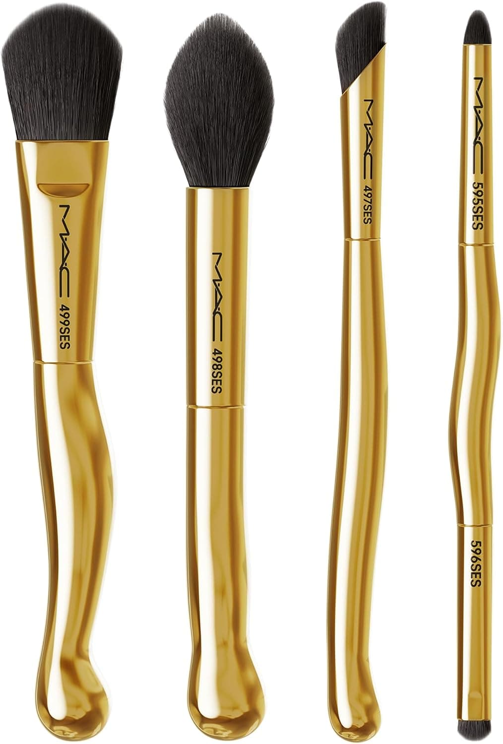 ست براش آرایشی مینی MAC مدل Golden Touch 5 Piece Set ست براش آرایشی مینی MAC مدل Golden Touch 5 Piece Set