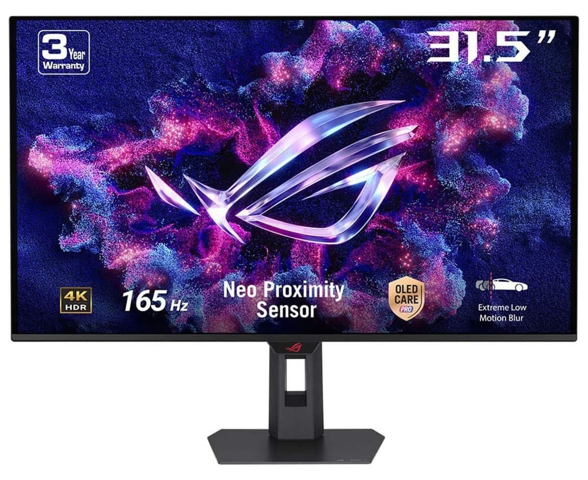 مانیتور گیمینگ ASUS ROG Strix 31.5 اینچ 4K QD-OLED مدل XG32UCDS مانیتور گیمینگ ASUS ROG Strix 31.5 اینچ 4K QD-OLED مدل XG32UCDS