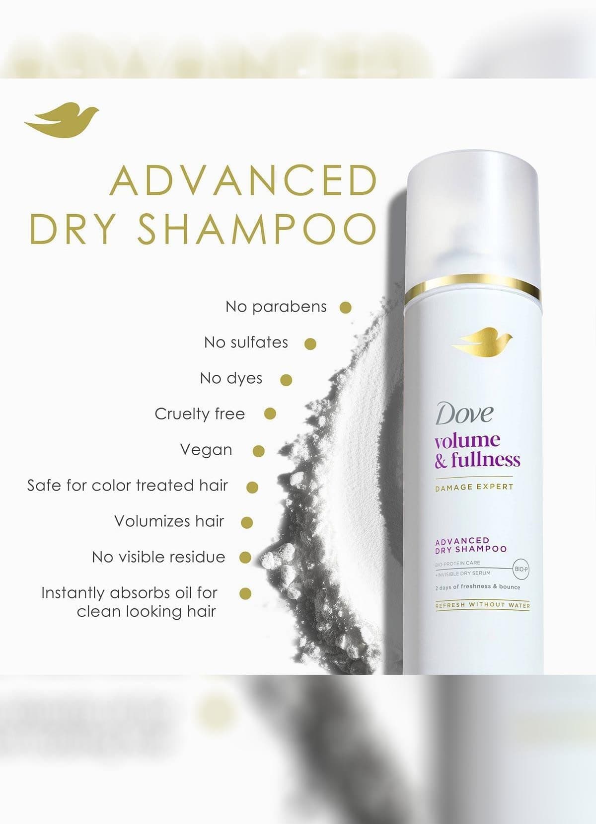 شامپو خشک Dove Damage Expert حجمدهنده و تازهکننده 141GR شامپو خشک Dove Damage Expert حجمدهنده و تازهکننده 141GR