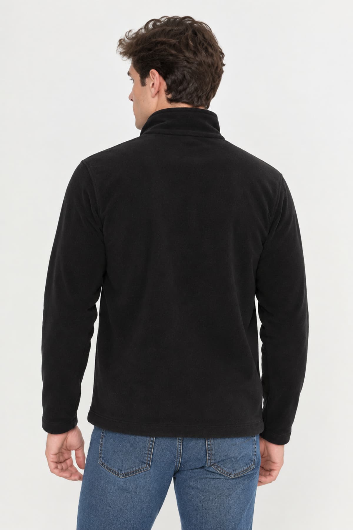 ژاکت پولار مردانه Kozik مشکی Softshell فیت استاندارد زیپ تمام با 3 جیب ژاکت پولار مردانه Kozik مشکی Softshell فیت استاندارد زیپ تمام با 3 جیب