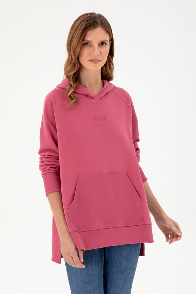 سویشرت زنانه کلاهدار صورتی U.S. Polo Assn. مدل 50296944-VR167 سویشرت زنانه کلاهدار صورتی U.S. Polo Assn. مدل 50296944-VR167