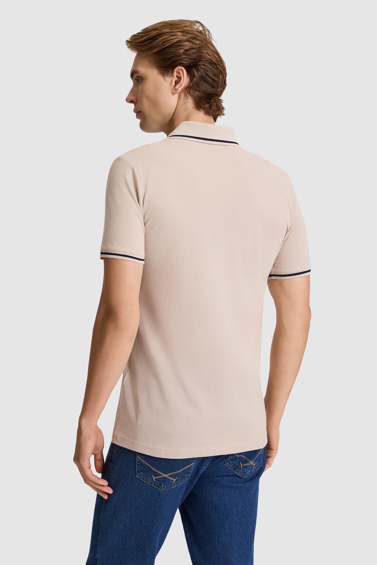 تیشرت مردانه U.S. Polo Assn. اسلیم فیت یقه Polo بیسیک رنگ سنگی مدل 50326975-VR049 تیشرت مردانه U.S. Polo Assn. اسلیم فیت یقه Polo بیسیک رنگ سنگی مدل 50326975-VR049