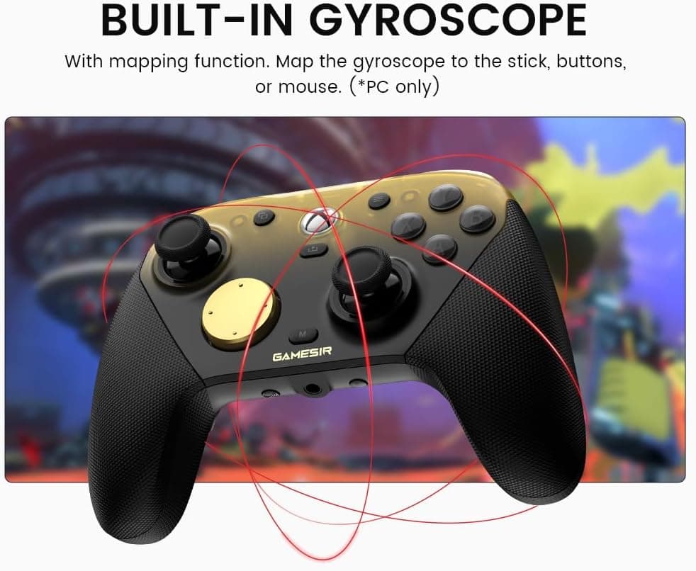دسته بازی سیمی GameSir مدل G7 Pro طلایی با استیک TMR دسته بازی سیمی GameSir مدل G7 Pro طلایی با استیک TMR