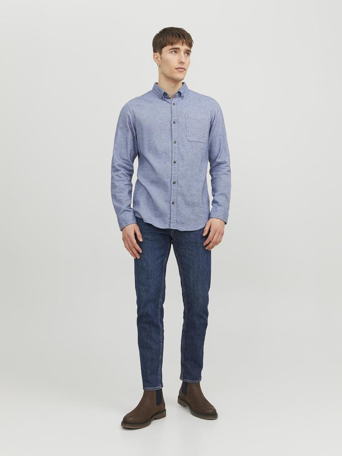پیراهن مردانه JACK & JONES CLASSIC MELANGE پیراهن مردانه JACK & JONES CLASSIC MELANGE