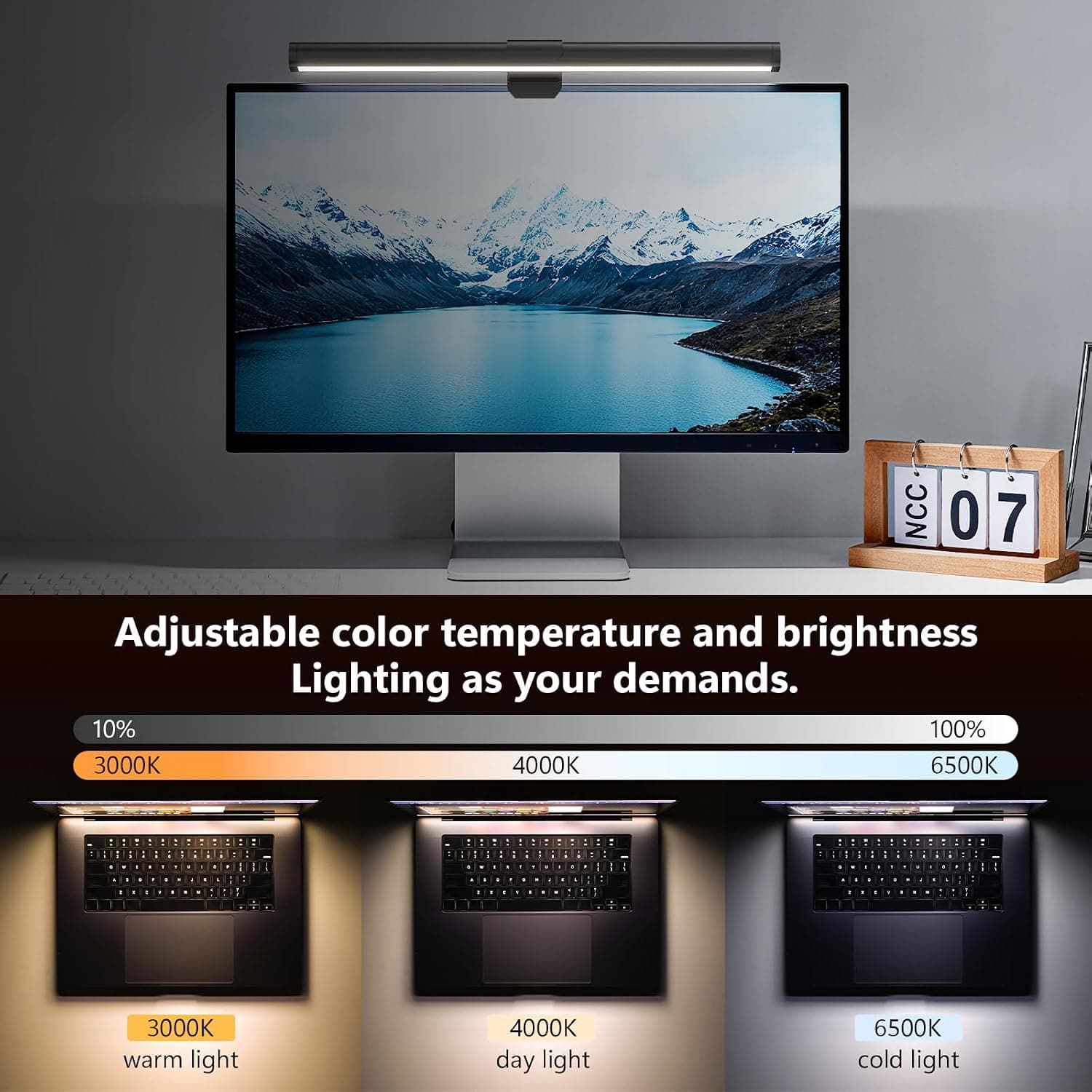 لامپ نواری مانیتور SAMPHON مراقبت چشم USB 30 سانتیمتری سه دمای رنگ قابل تنظیم لامپ نواری مانیتور SAMPHON مراقبت چشم USB 30 سانتیمتری سه دمای رنگ قابل تنظیم