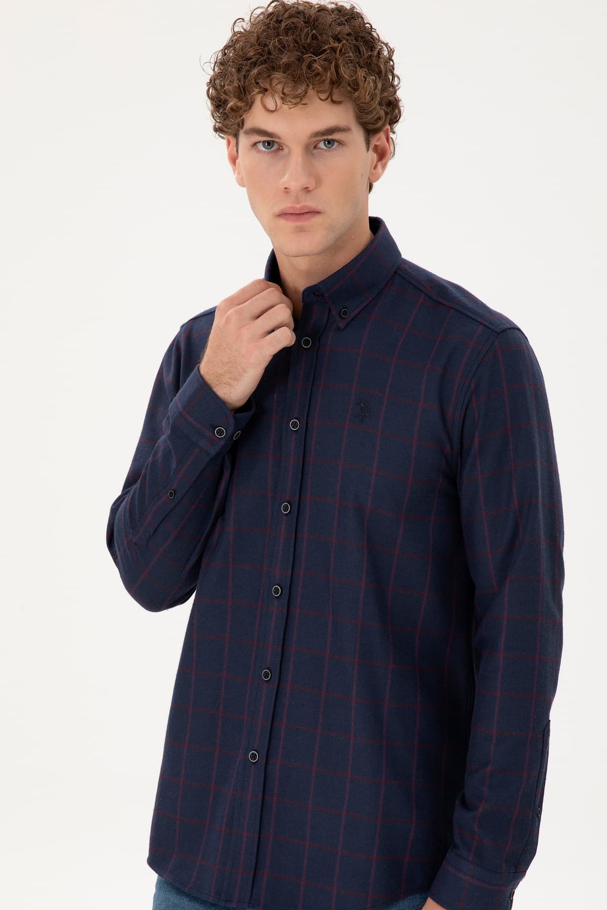 پیراهن مردانه U.S. Polo Assn. سرمهای آستین بلند مدل 50296597-VR033 پیراهن مردانه U.S. Polo Assn. سرمهای آستین بلند مدل 50296597-VR033